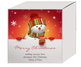 Snowman Top Christmas Gift Box Large